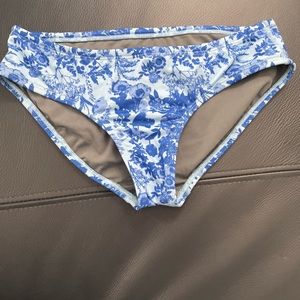 Jolyn blue floral print bikini bottom